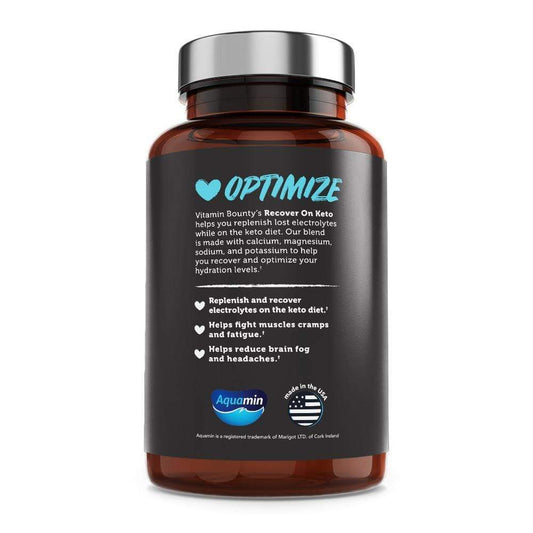 Recover On Keto / Electrolyte Capsules with Sodium, Potassium, Calcium & Magnesium (60 Caps)