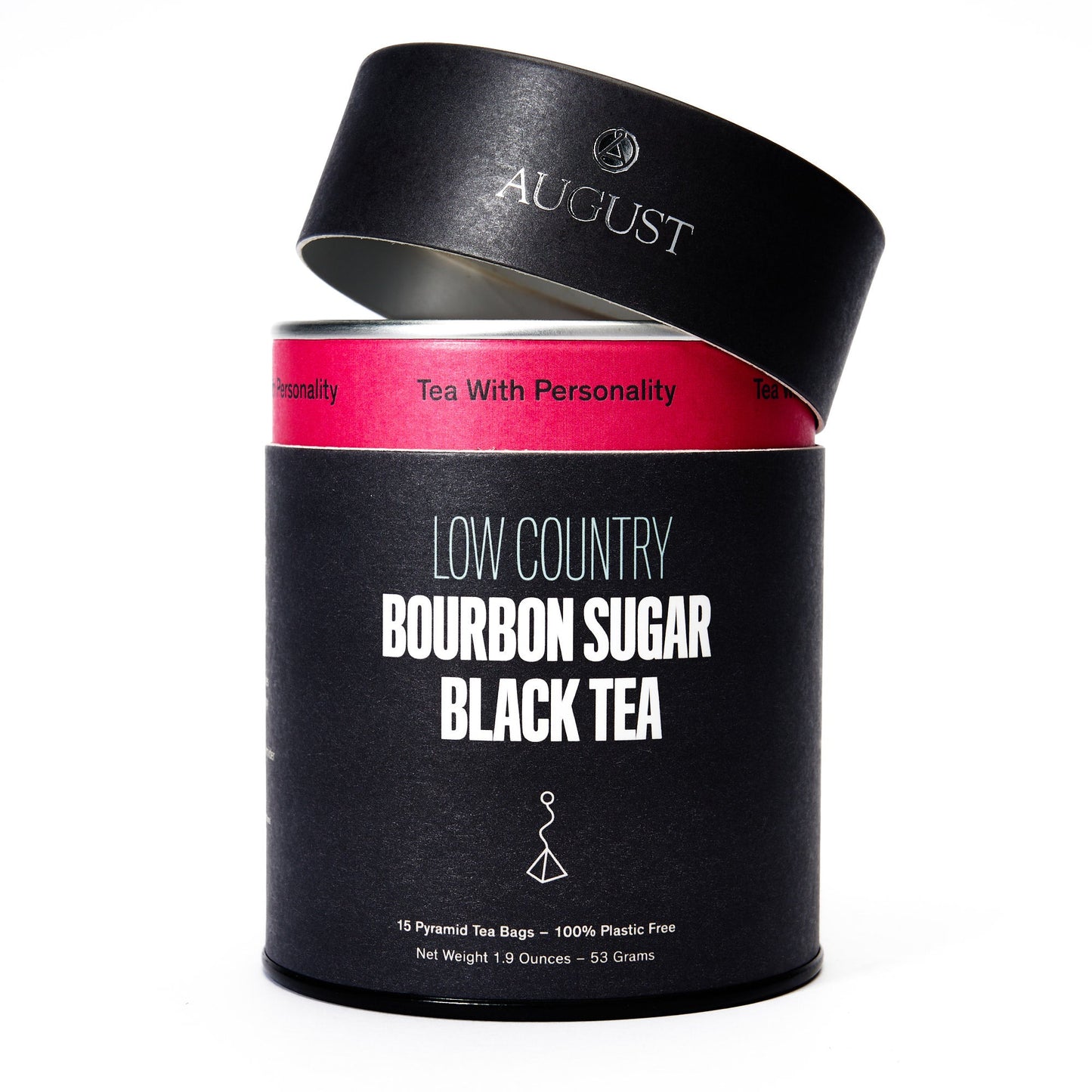 Low Country Bourbon Sugar Black Tea – 15 Pyramid Tea Bags (53g)