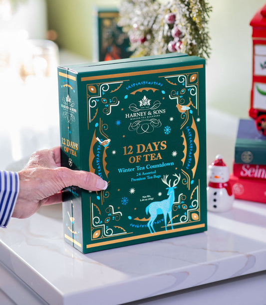 Harney & Sons 12 Days of Tea Winter Countdown – Holiday Tea Gift Set (24 Premium Bags)