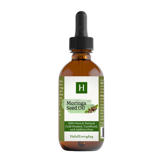 Moringa Oil  | Pure Organic Carrier Oil with Dropper for Skin & Hair 4oz