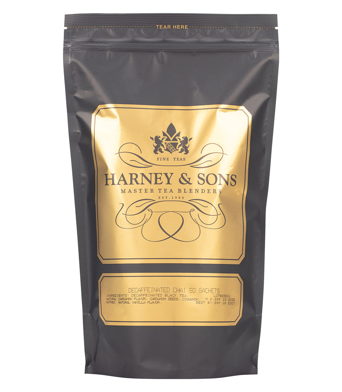 Decaffeinated Chai Tea – 50 Sachets | Harney & Sons