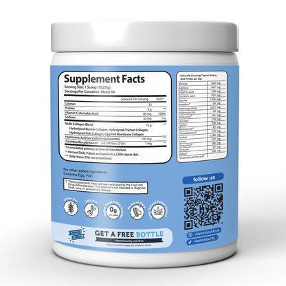 Multi Collagen Complex+ with Vitamin C, Hyaluronic Acid & Probiotics / 286 g