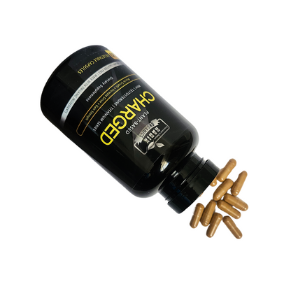 Charged Men's Supplement | Plant Based Halal Vitamins by Radix Organics (120 Capsules)