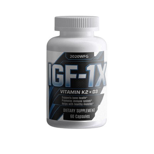 IGF‑1X: Bone-Density Dominator | D3 + K2 Formula for Strength, Immunity & Muscle Integrity