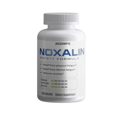 NOXALIN: Stress & Cognitive Support | 60 Capsules – L-Theanine, GABA & B-Complex for Calm Mental Clarity