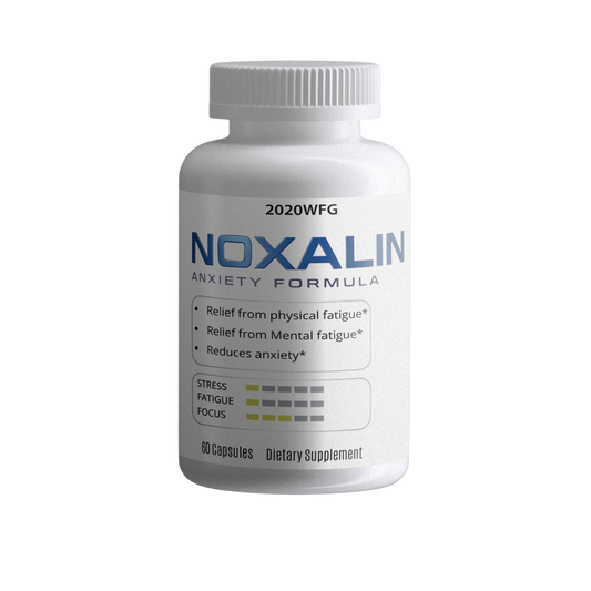 NOXALIN: Stress & Cognitive Support | 60 Capsules – L-Theanine, GABA & B-Complex for Calm Mental Clarity