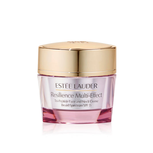 Estée Lauder Resilience Multi-Effect Tri-Peptide Face and Neck Cream Moisturizer SPF 15 | Plumping & Anti-Aging