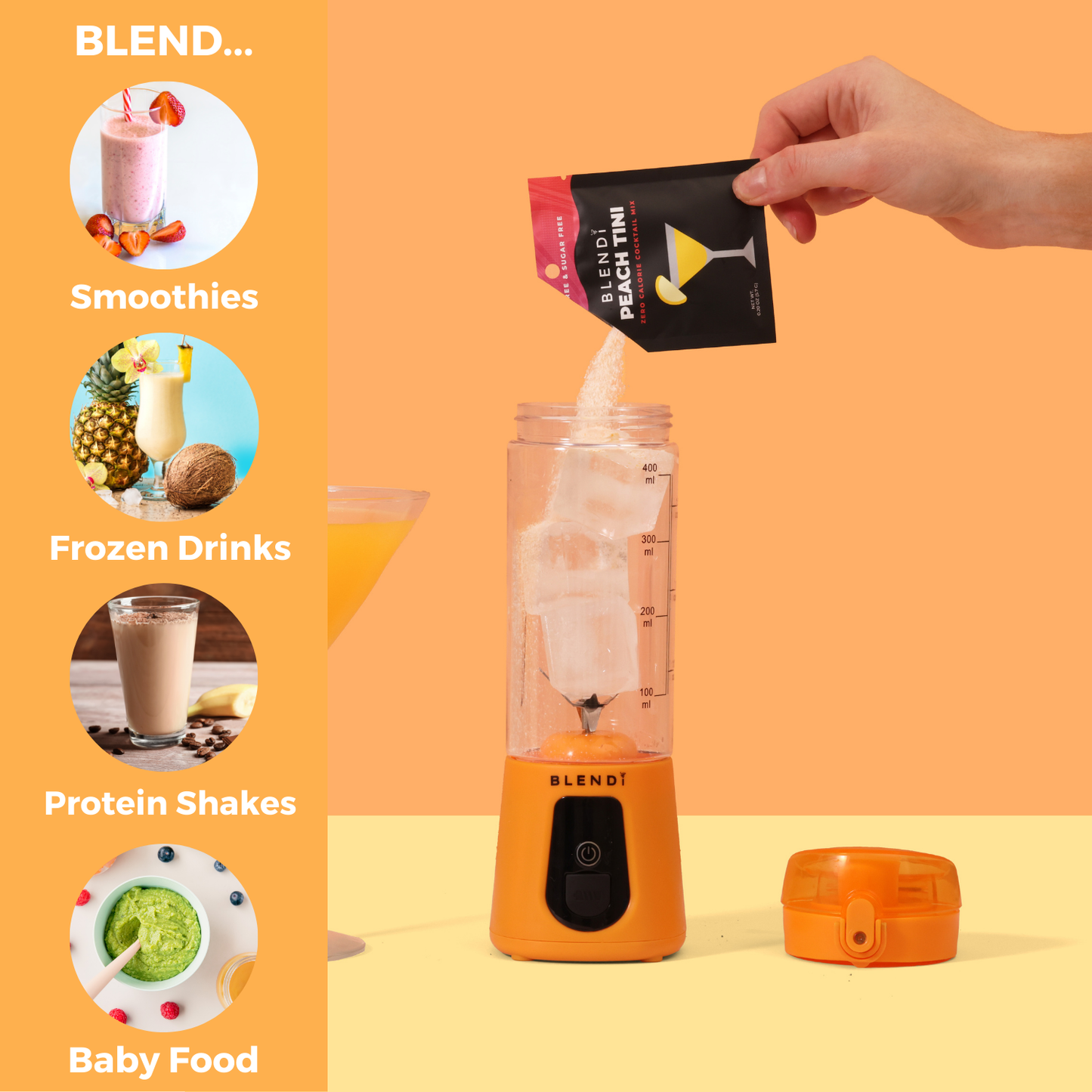 Pro+ Ice Crushing Portable Blender (17oz)