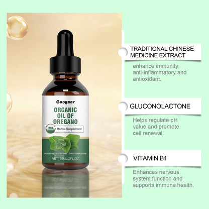 Organic Oregano Oil 59ml – Herbal Supplement, Non-GMO & Gluten Free | Traditional Herbal Support