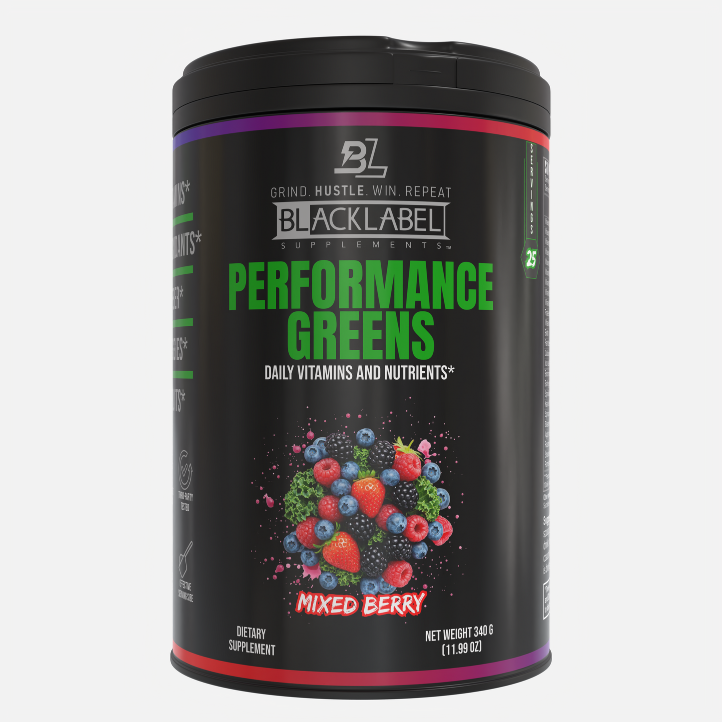 Performance Greens Superfood Powder – Mixed Berry | Energy, Immunity & Recovery Support