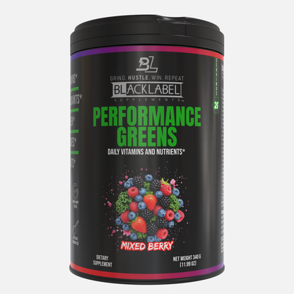 Performance Greens Superfood Powder – Mixed Berry | Energy, Immunity & Recovery Support