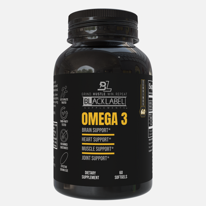 Black Label Omega-3 Fish Oil – EPA & DHA for Heart, Brain & Recovery