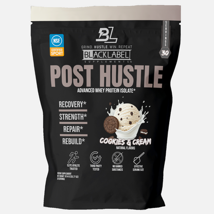 Delicious Cookies & Cream flavored whey protein isolate designed for post-workout recovery.