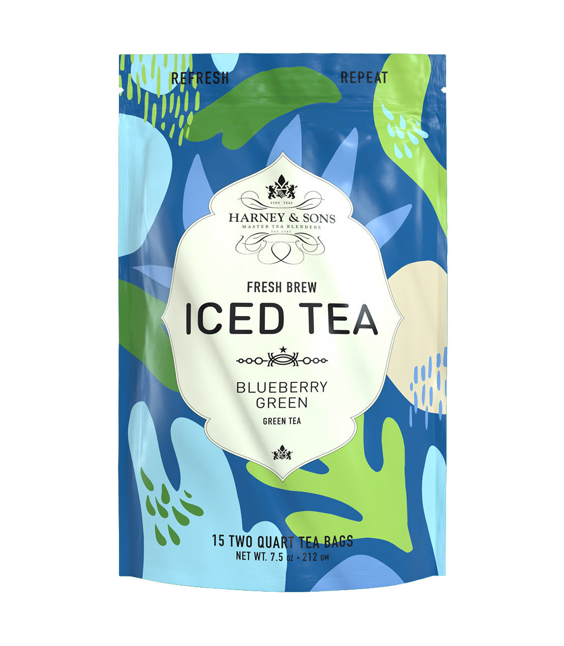 Blueberry Green Fresh Brew Iced Tea – 15 Two-Quart Bags (212 g)