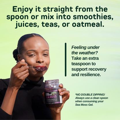 Strawberry Banana Sea Moss Gel / Organic Wildcrafted Oasis Blend (Fresh, Ready-to-Use)