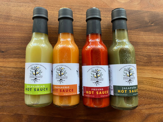 Pepper Sauces,  Hot Sauce by Food & Roots | Mild Pepper Flavor 5 oz