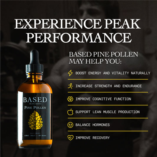 Pine Pollen Liquid Drops – Wild Harvested from Canada | 120ml (4 fl oz)