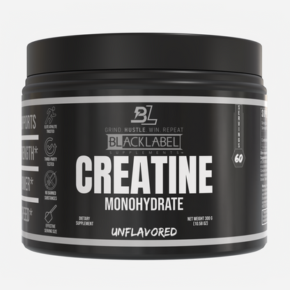 PURE CREATINE – Creatine Monohydrate Powder | Black Label