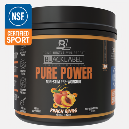 PURE POWER – NSF Certified Pre-Workout | Strength, Endurance & Clean Energy- 11.3 oz (320 g)