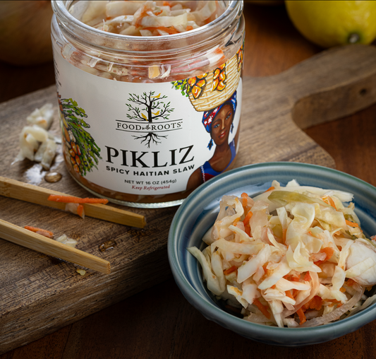 Food & Roots Pikliz – Spicy Haitian Slaw 16oz