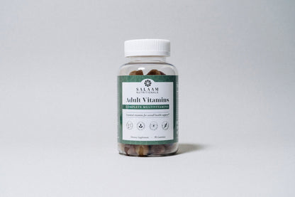 Halal Adult Immunity Booster Bundle – Multivitamin Gummies (90ct), Vitamin C Gummies (90ct) & Omega-3 Fish Oil (60 Softgels)