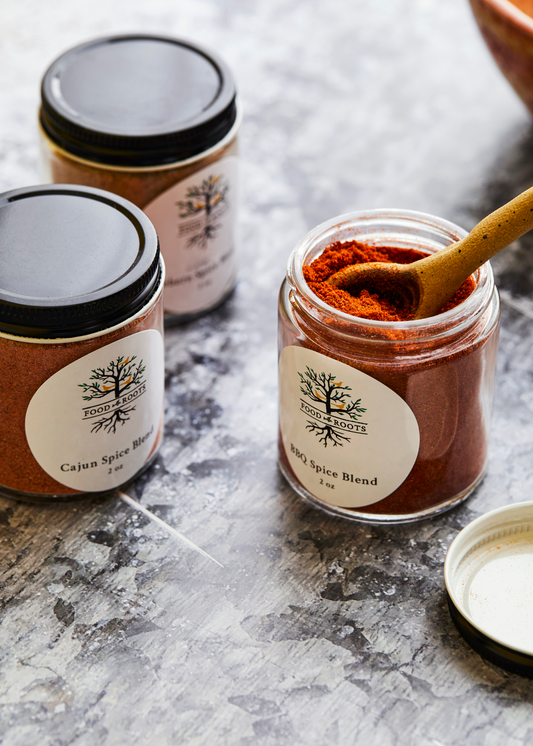 Food & Roots Spice Blends Variety Pack – 4 Flavors (2oz Each)