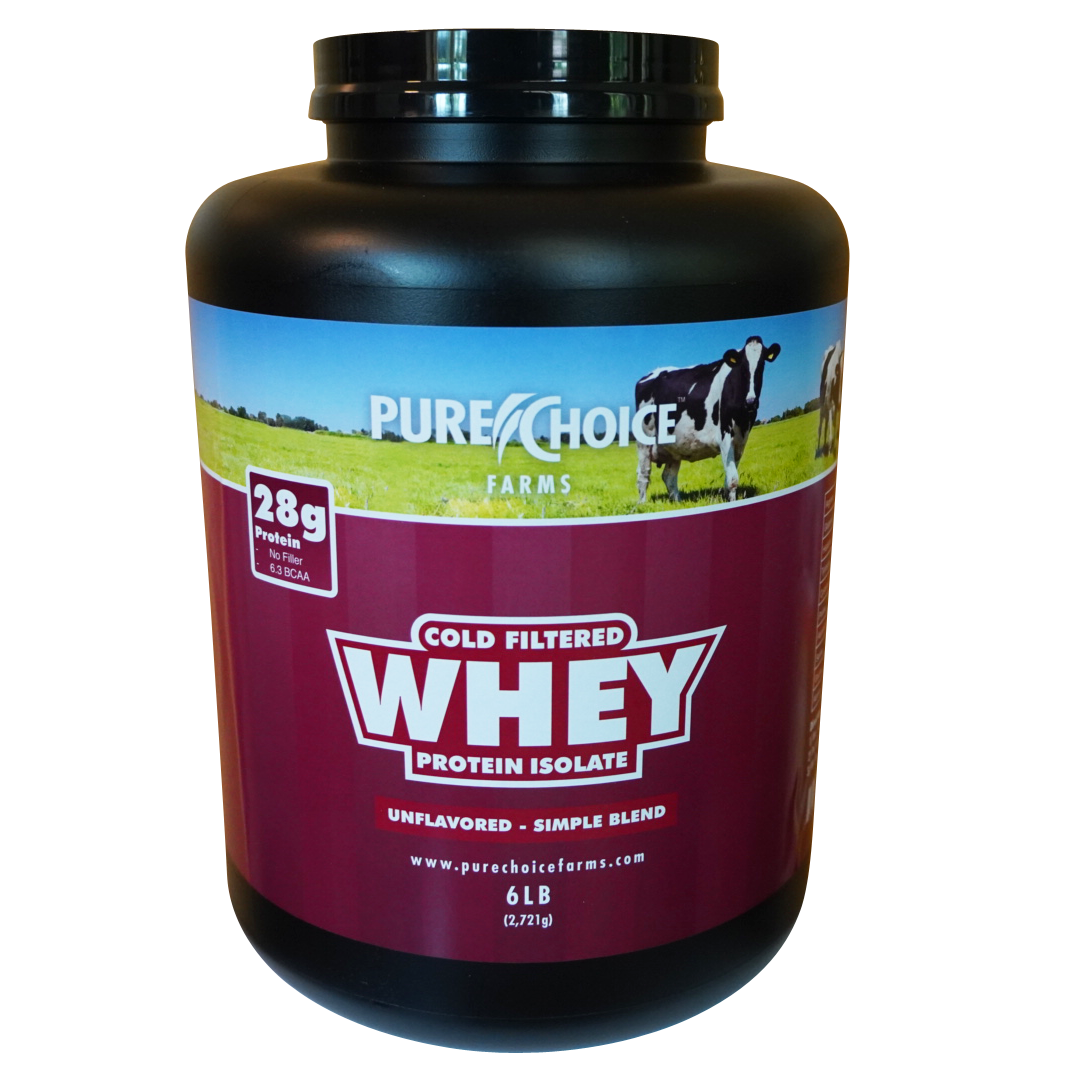 Whey Protein Isolate –Unflavored (2 lb, 28g Protein, Cold-Filtered)