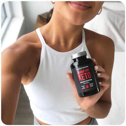 Burn On Keto /Thermogenic Fat Burner for Calorie Burning & Energy Boost (60 Capsules)