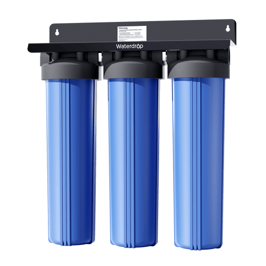 Waterdrop 3-Stage Whole House Water Filter System | Reduce Iron & Manganese