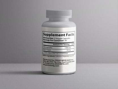 Calmora: Stress Relief Blend - Organic Ashwagandha & Black Pepper