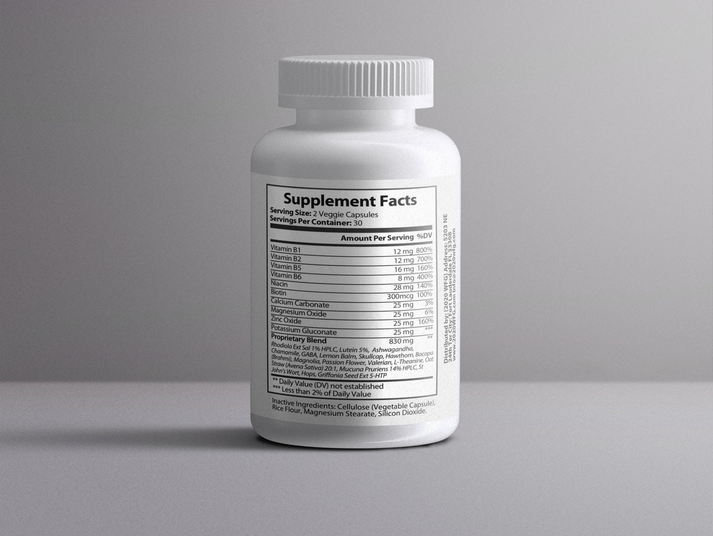 NOXALIN: Stress & Cognitive Support | 60 Capsules – L-Theanine, GABA & B-Complex for Calm Mental Clarity