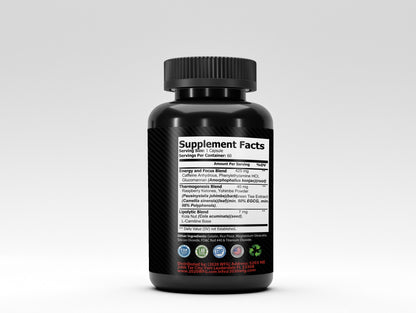 TRENOCUT: AM Fat Metabolism Activator | 60 Capsules – Clinically Studied Ingredients for Targeted Fat Loss