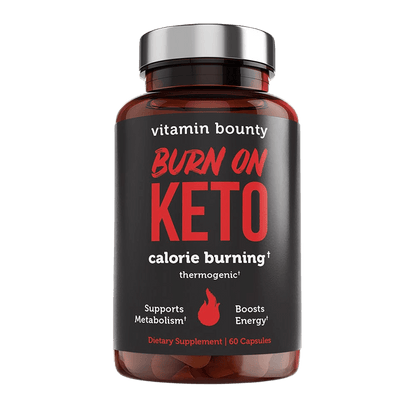 Burn On Keto /Thermogenic Fat Burner for Calorie Burning & Energy Boost (60 Capsules)