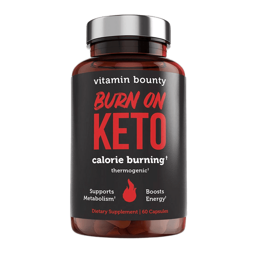 Burn On Keto /Thermogenic Fat Burner for Calorie Burning & Energy Boost (60 Capsules)