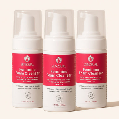 Feminine Foam Cleanser / pH Balanced, Odor Control & Sensitive Skin Safe (100 mL)