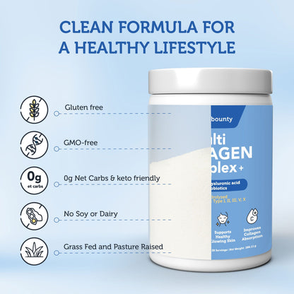Multi Collagen Complex+ with Vitamin C, Hyaluronic Acid & Probiotics / 286 g