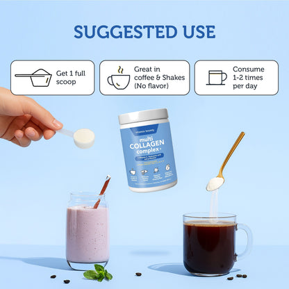 Multi Collagen Complex+ with Vitamin C, Hyaluronic Acid & Probiotics / 286 g