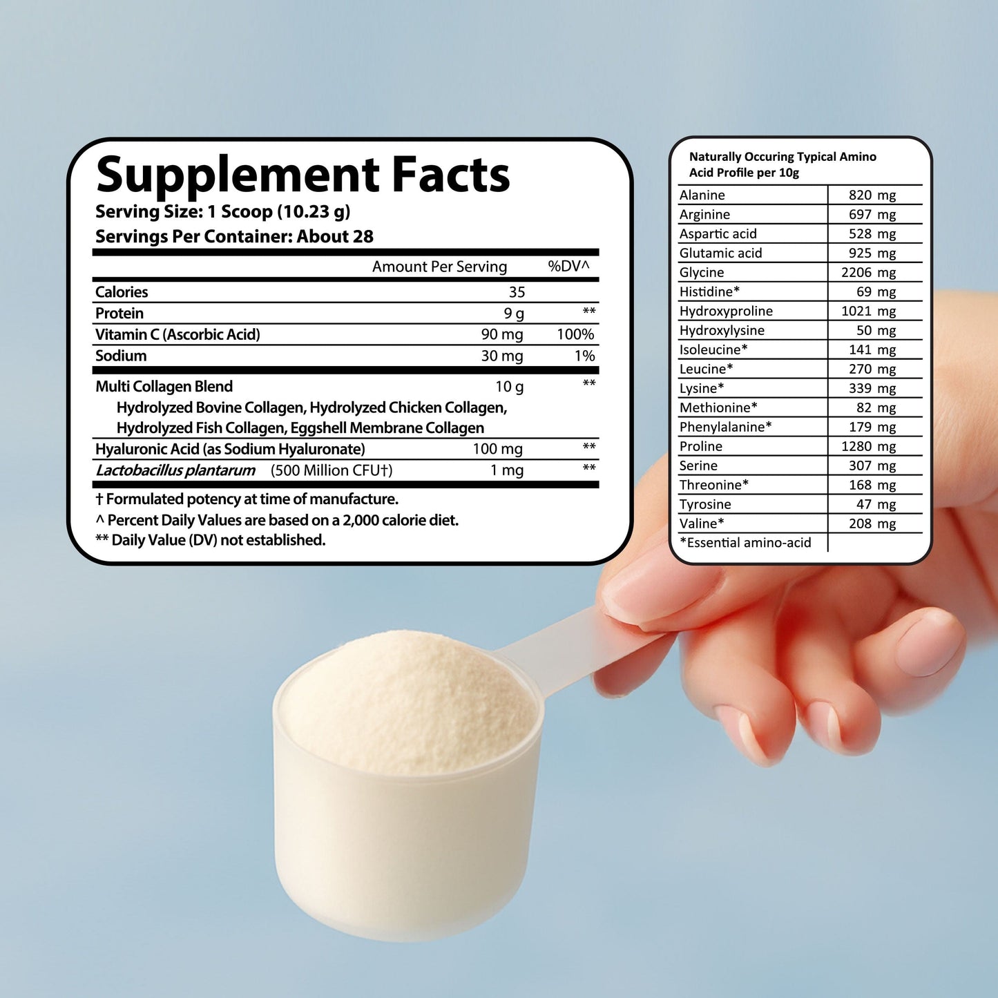 Multi Collagen Complex+ with Vitamin C, Hyaluronic Acid & Probiotics / 286 g