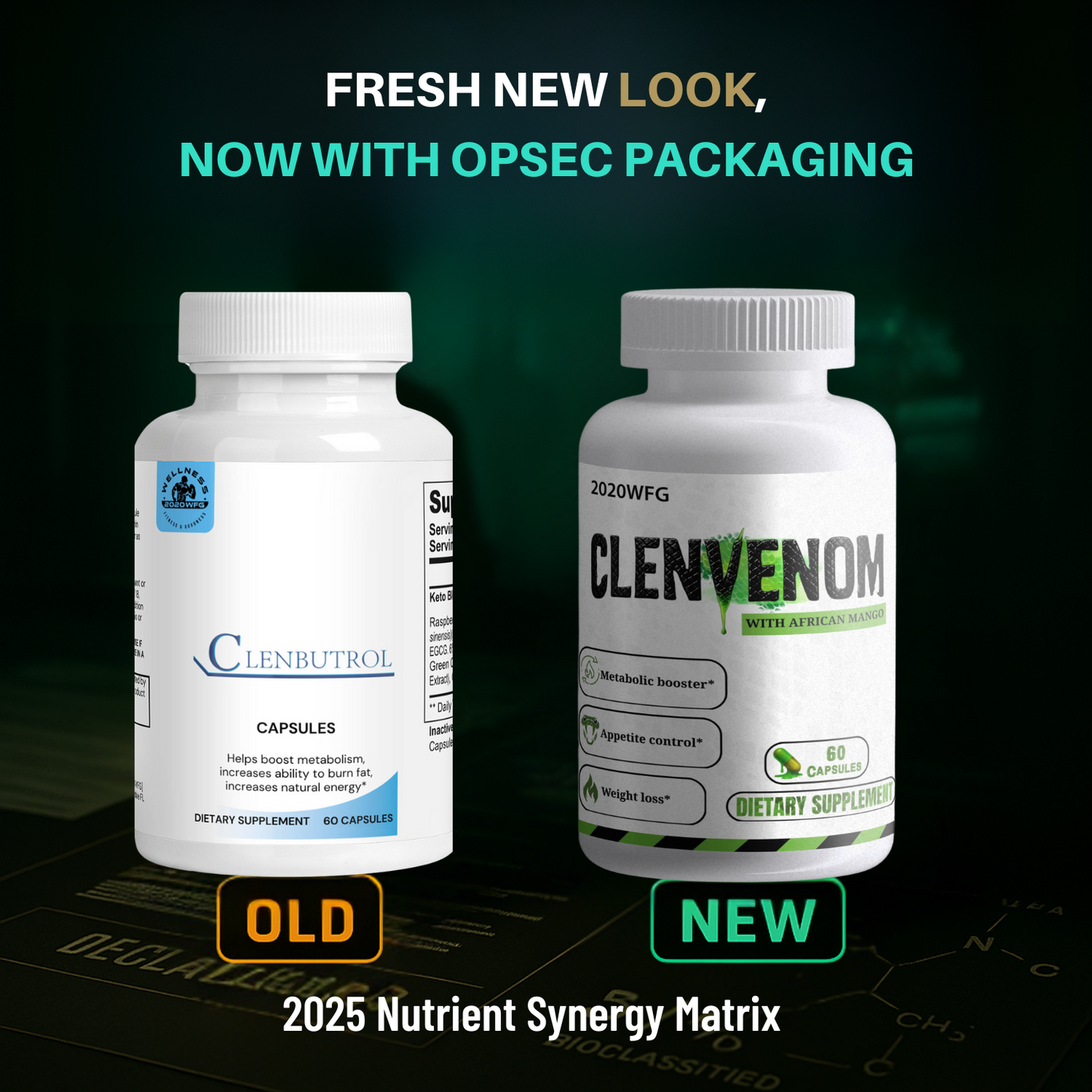 CLENVENOM: Thermogenic Complex | 60 Capsules - Green Tea Extract, Raspberry Ketones & Natural Energy Support