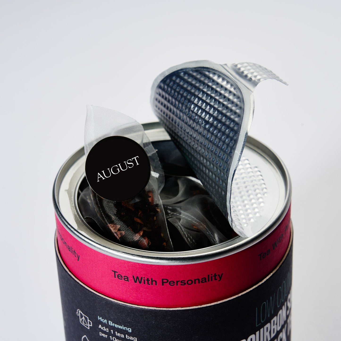 Low Country Bourbon Sugar Black Tea – 15 Pyramid Tea Bags (53g)