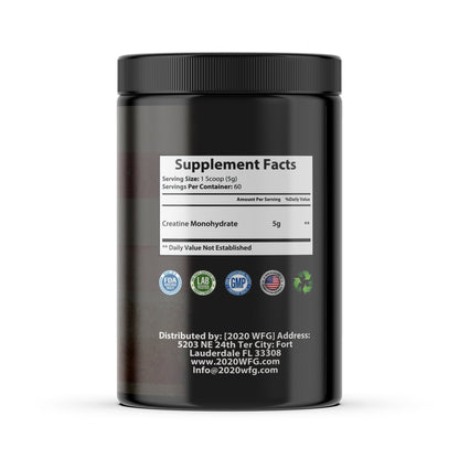 CREATINE MONOHYDRATE: Bio-Enhanced Muscle Fuel – 60 Servings