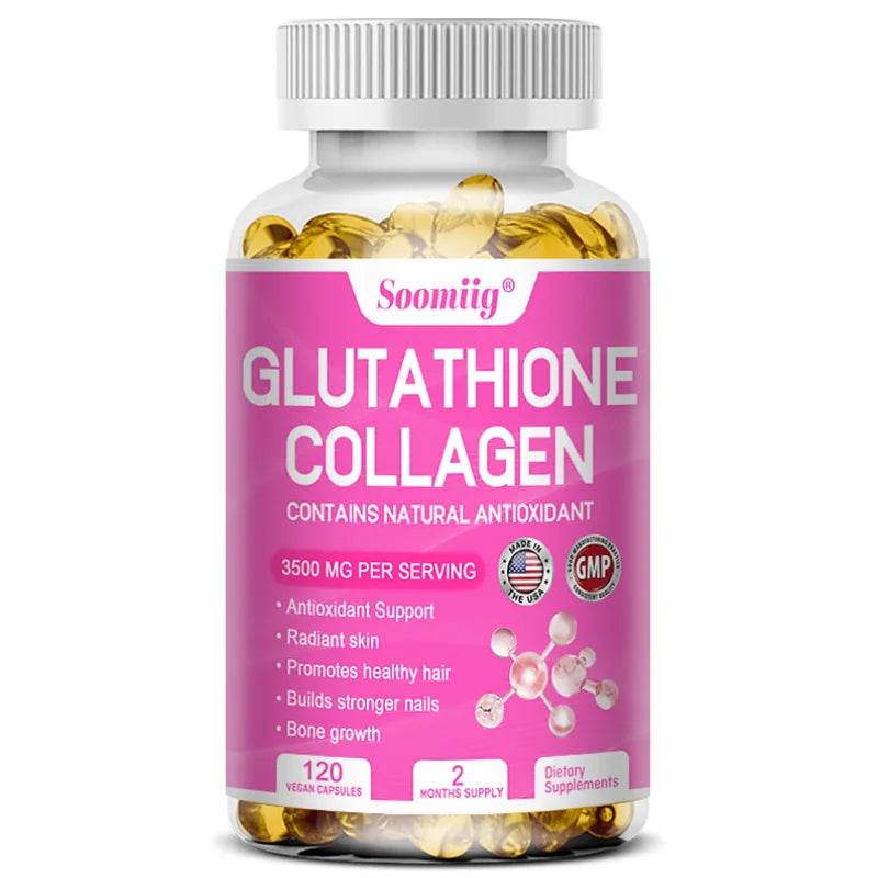 Collagen Glutathione Supplement – Antioxidant Boost, 120capsules