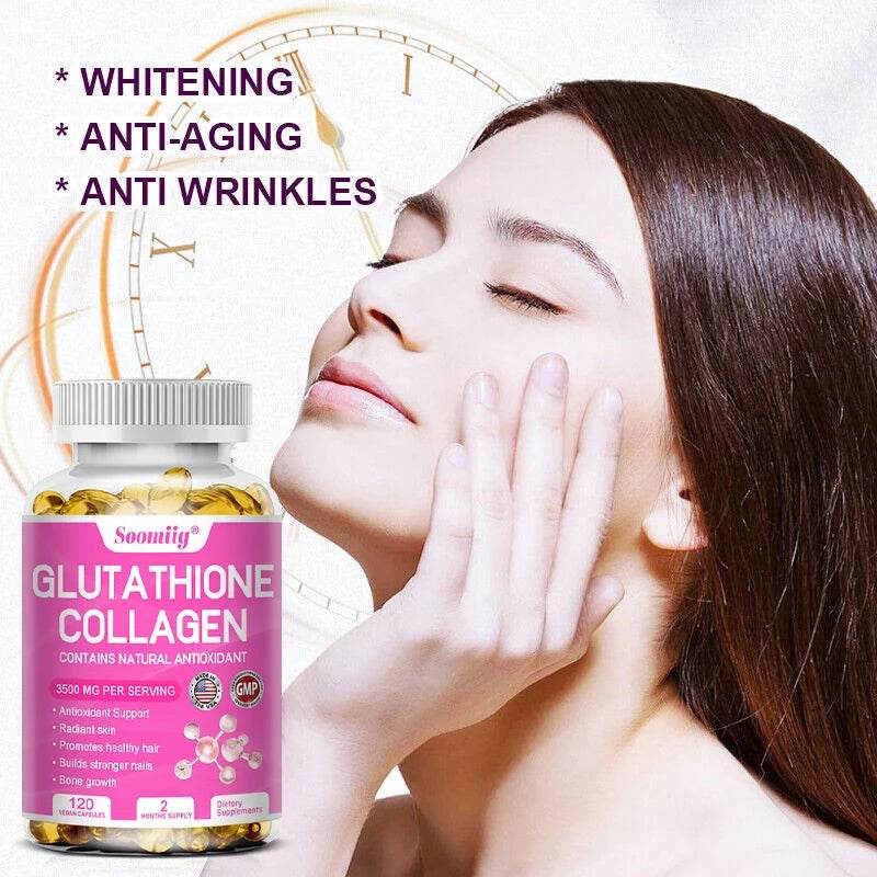 Collagen Glutathione Supplement – Antioxidant Boost, 120capsules