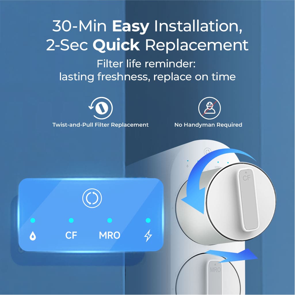 Waterdrop Reverse Osmosis Water Filtration System for Home, G2P600