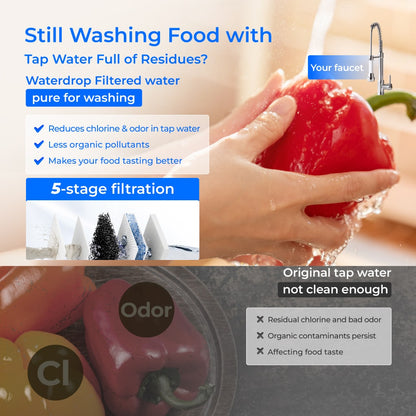 Dual-Flow Reverse Osmosis System 800 GPD | Under Sink Water Filter