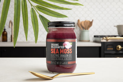 Electric Dragon Sea Moss Gel / Organic Wildcrafted Superfood Blend (Raw, Ready-to-Use)